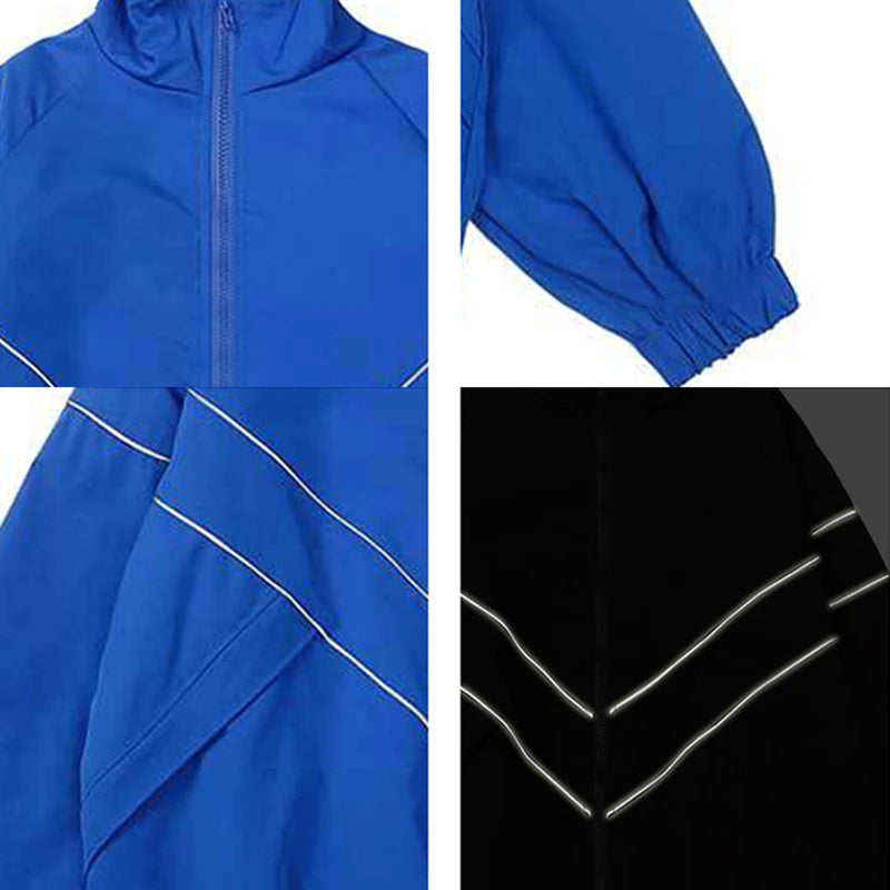 Spring & Autumn Reflective Functional Men’s Jacket – Windproof & Waterproof
