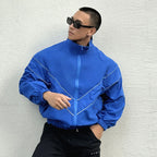 Spring & Autumn Reflective Functional Men’s Jacket – Windproof & Waterproof