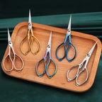 Retro Stainless Steel Tailor Scissors – Crane-Shaped Small Embroidery & Cross-Stitch Scissors for DIY Crafts and Home Use