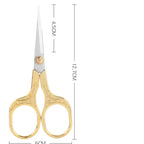 Retro Stainless Steel Tailor Scissors – Crane-Shaped Small Embroidery & Cross-Stitch Scissors for DIY Crafts and Home Use