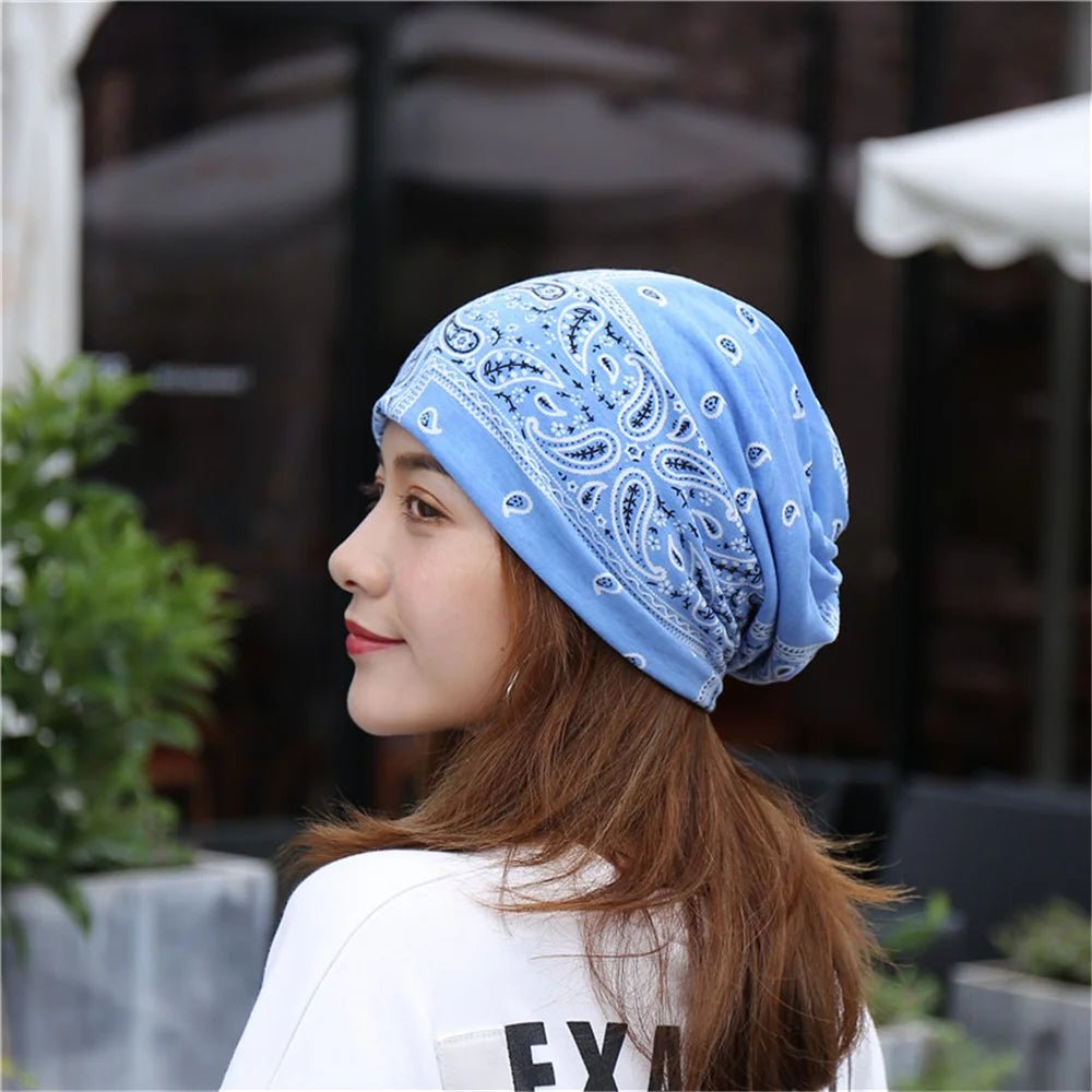 Women’s Spring Beanie Hat – 2-Way Wear, High-Quality Knit, Festival Gift