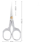Retro Stainless Steel Tailor Scissors – Crane-Shaped Small Embroidery & Cross-Stitch Scissors for DIY Crafts and Home Use