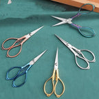 Retro Stainless Steel Tailor Scissors – Crane-Shaped Small Embroidery & Cross-Stitch Scissors for DIY Crafts and Home Use