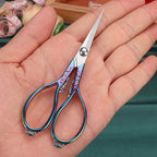 Retro Stainless Steel Tailor Scissors – Crane-Shaped Small Embroidery & Cross-Stitch Scissors for DIY Crafts and Home Use