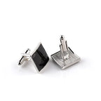 Men Luxury Black Square Cufflinks – Classic High-Quality Shirt Jewelry, Elegant Gift