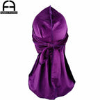 Luxury Men’s Shiny Velvet Durag – Turban Bandana Headwrap Hair Accessory