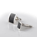 Men Luxury Black Square Cufflinks – Classic High-Quality Shirt Jewelry, Elegant Gift