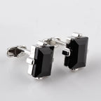 Men Luxury Black Square Cufflinks – Classic High-Quality Shirt Jewelry, Elegant Gift