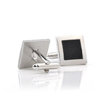 Men Luxury Black Square Cufflinks – Classic High-Quality Shirt Jewelry, Elegant Gift