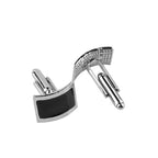Men Luxury Black Square Cufflinks – Classic High-Quality Shirt Jewelry, Elegant Gift