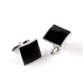 Men Luxury Black Square Cufflinks – Classic High-Quality Shirt Jewelry, Elegant Gift