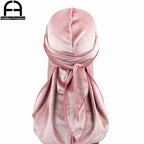 Luxury Men’s Shiny Velvet Durag – Turban Bandana Headwrap Hair Accessory