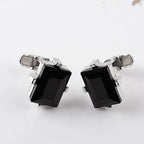 Men Luxury Black Square Cufflinks – Classic High-Quality Shirt Jewelry, Elegant Gift