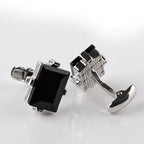 Men Luxury Black Square Cufflinks – Classic High-Quality Shirt Jewelry, Elegant Gift
