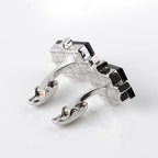 Men Luxury Black Square Cufflinks – Classic High-Quality Shirt Jewelry, Elegant Gift