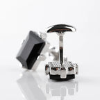 Men Luxury Black Square Cufflinks – Classic High-Quality Shirt Jewelry, Elegant Gift