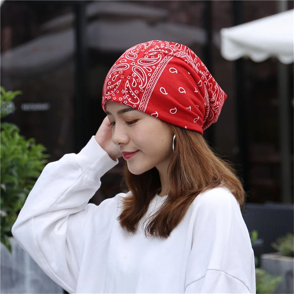 Women’s Spring Beanie Hat – 2-Way Wear, High-Quality Knit, Festival Gift