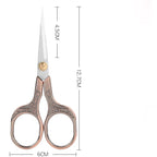 Retro Stainless Steel Tailor Scissors – Crane-Shaped Small Embroidery & Cross-Stitch Scissors for DIY Crafts and Home Use