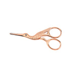 Retro Stainless Steel Tailor Scissors – Crane-Shaped Small Embroidery & Cross-Stitch Scissors for DIY Crafts and Home Use