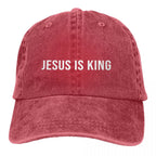 King Snapback Baseball Cap for Men and Women – Sun Visor Protection Hat with Jesus God Cross Design