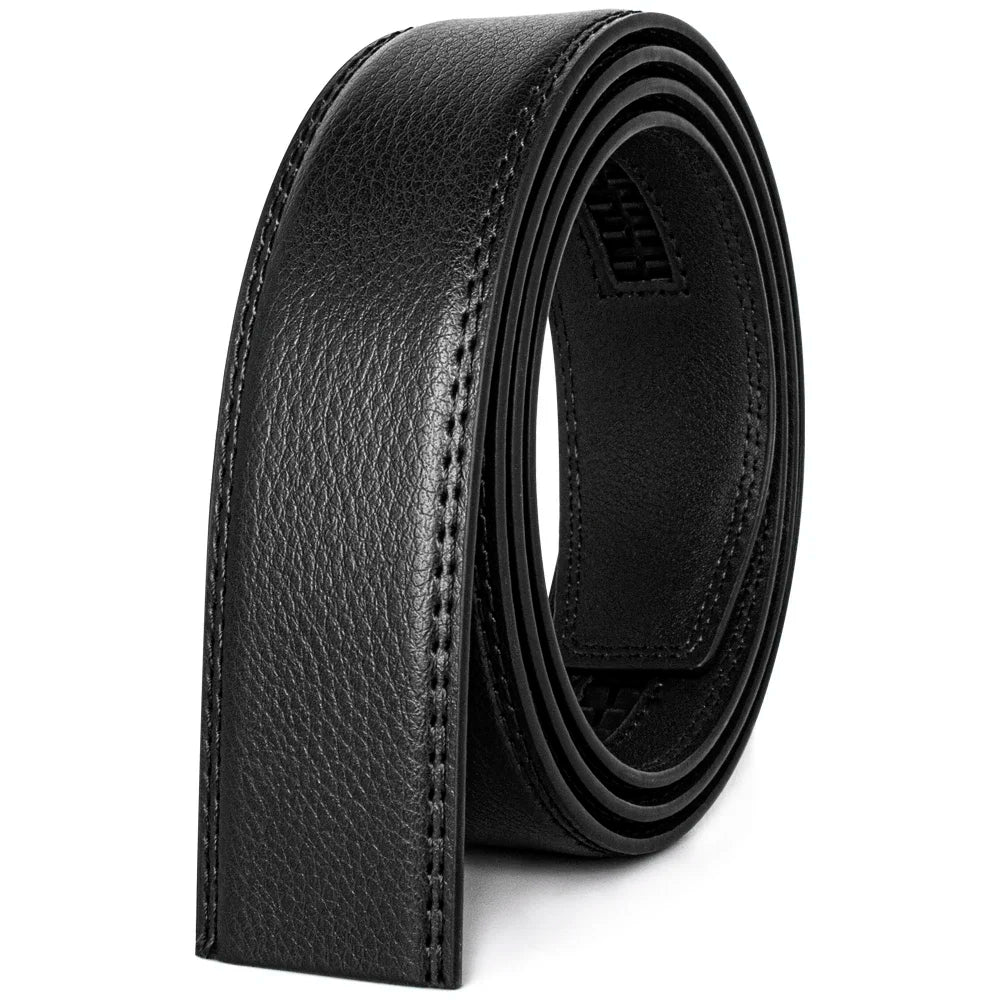 Women Belts Large Size Belt No Buckle for Automatic Buckle Genuine Leather Belts Without Buckle Cowskin High Quality