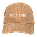 King Snapback Baseball Cap for Men and Women – Sun Visor Protection Hat with Jesus God Cross Design