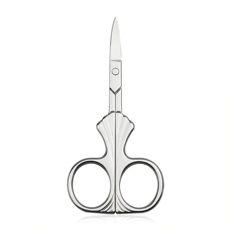 Vintage Stainless Steel Eyebrow Trimming Scissors