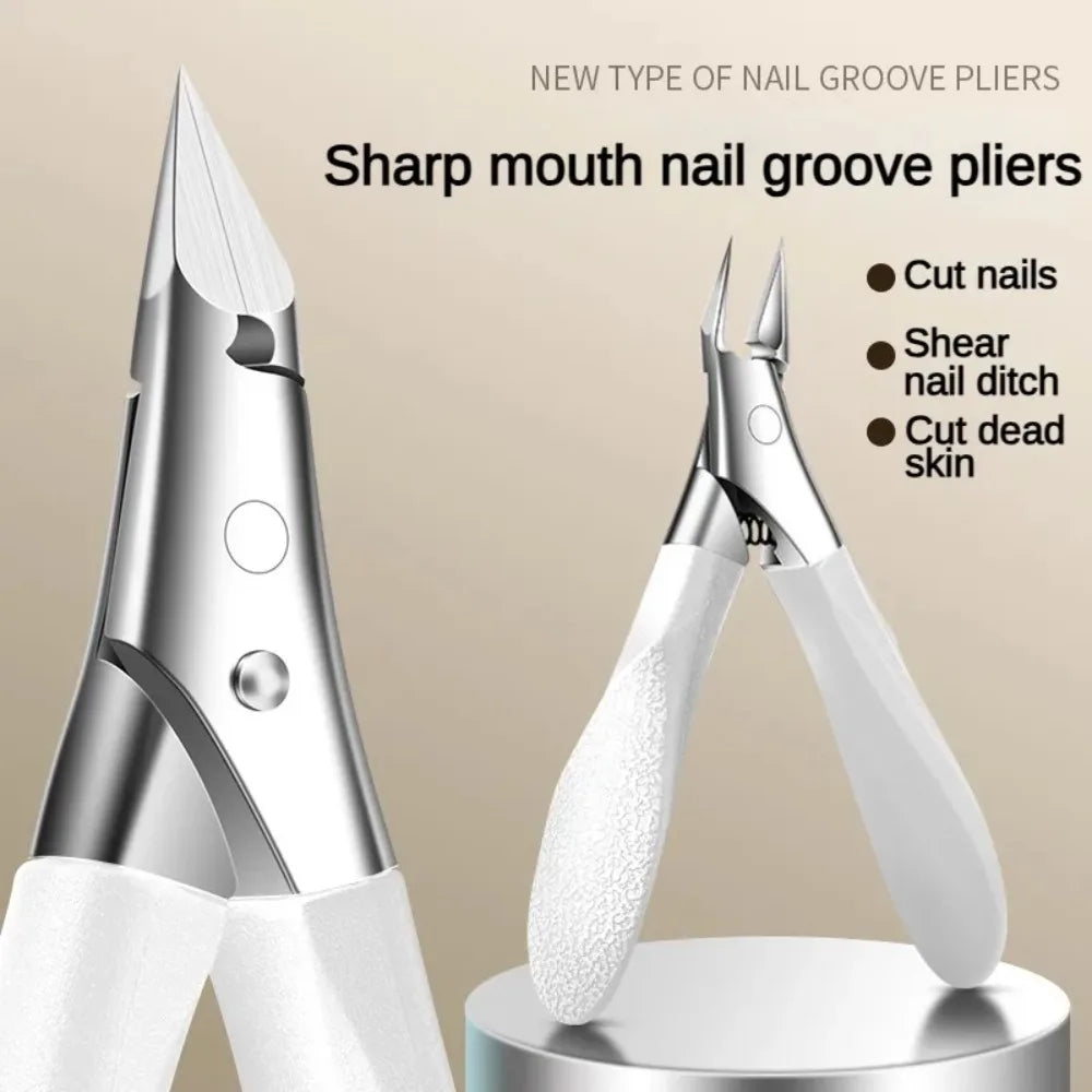 Professional Labor-Saving Nail Clippers Set 3Pcs Exfoliating Scissors Cuticle Cutter Pedicure Tool for Ingrown Toenails