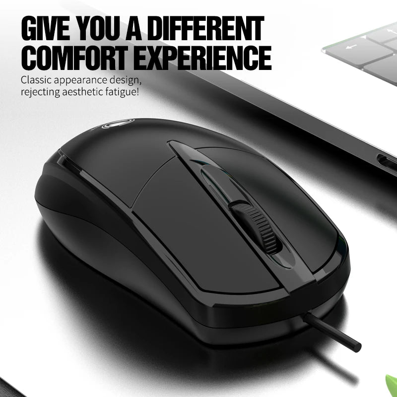 301 Wired USB Mouse – Optical Office & Gaming Mouse for Desktop & Laptop