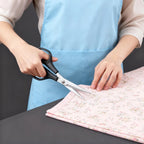 Stainless Steel Scissors with Plastic Handles and Tailor Shears Suitable for Cutting Fabrics, Paper, Leather, and Hair