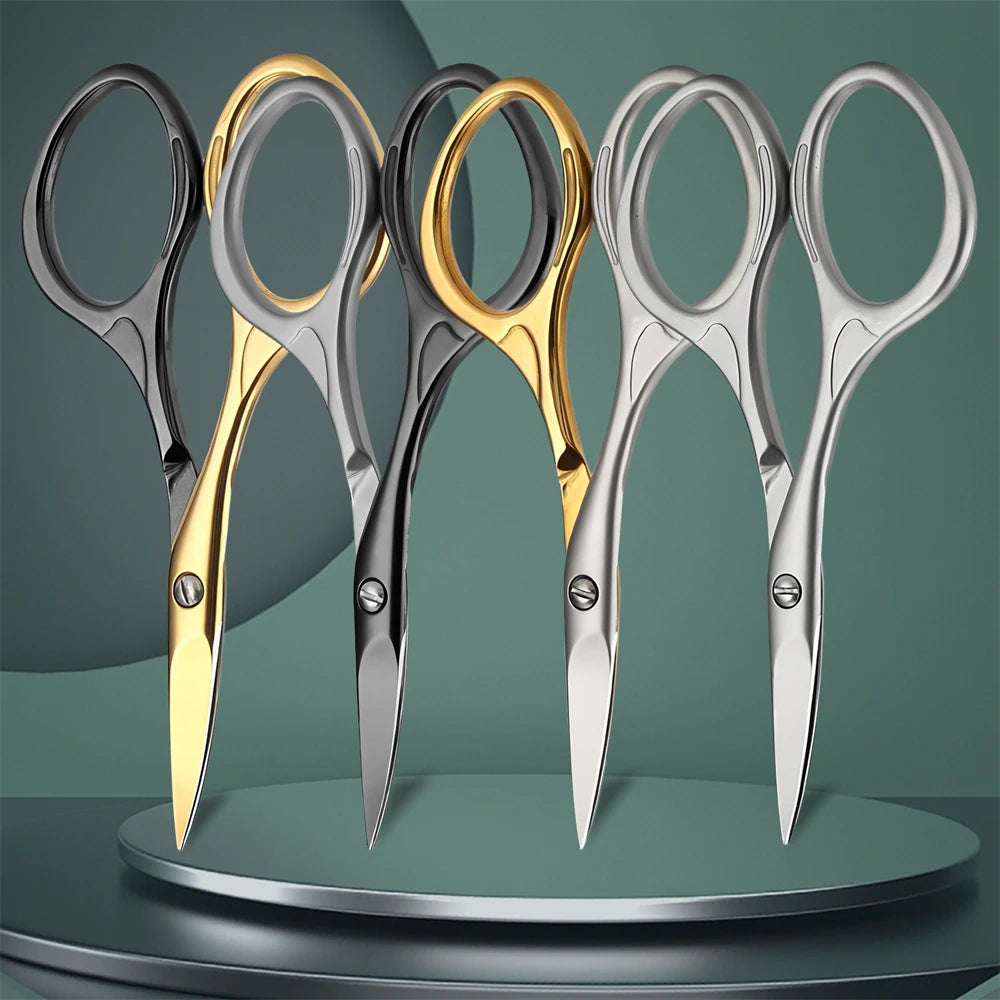 Professional Eyebrow Scissors & Manicure Trimmer – Nose Hair, Dead Skin, and Cuticle Cutter for Nail Art