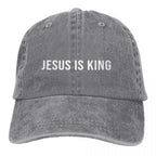 King Snapback Baseball Cap for Men and Women – Sun Visor Protection Hat with Jesus God Cross Design