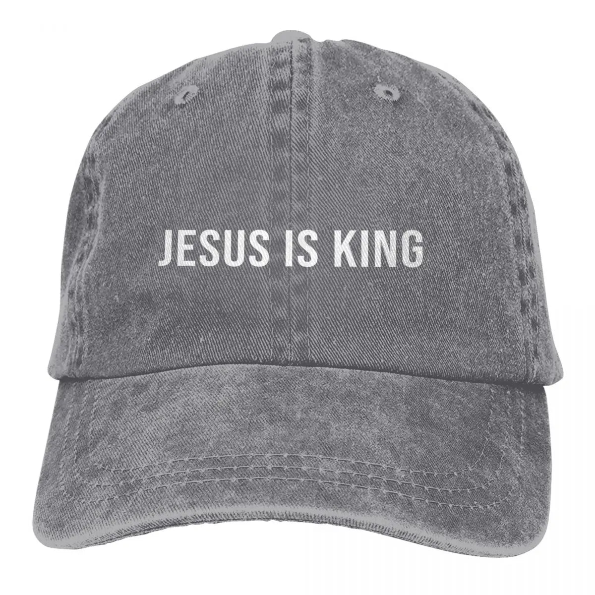 King Snapback Baseball Cap for Men and Women – Sun Visor Protection Hat with Jesus God Cross Design