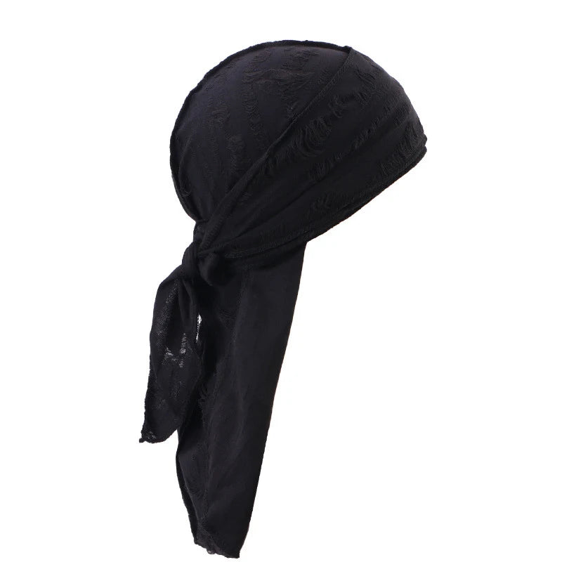 Unisex Jersey Durag Cap | Bandana Turban Headwear & Hair Accessory