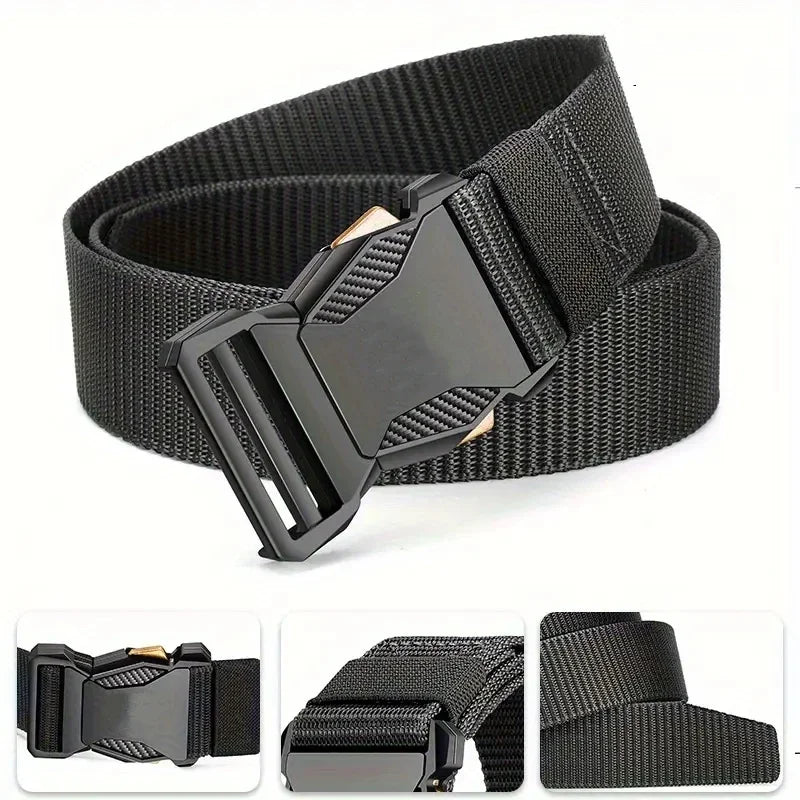 2026 New Men Belts, Quick Release Pluggable Buckle Men Outdoors Belt Breathable Belts For Men Pants Belt
