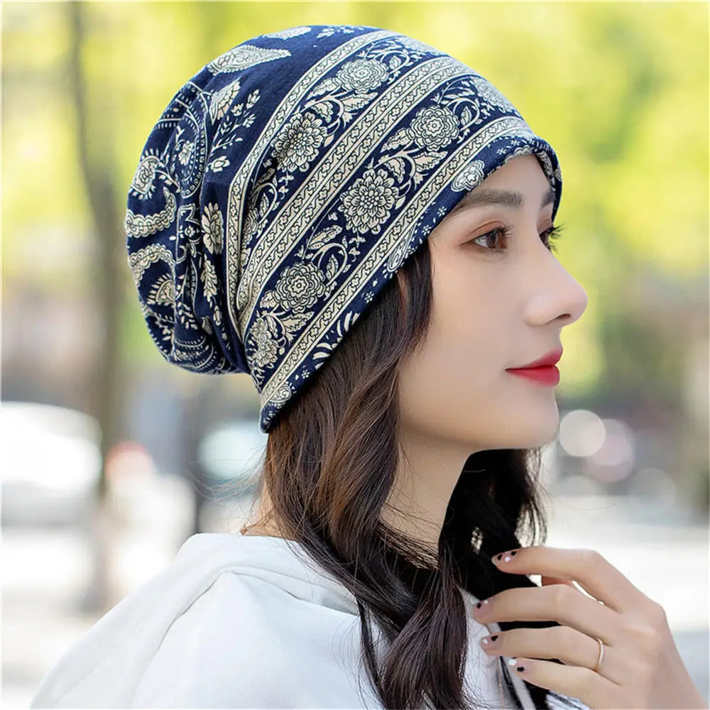 Women’s High-Quality Spring Beanie Hat – 2-Way Wear, Festival & Gift Cap
