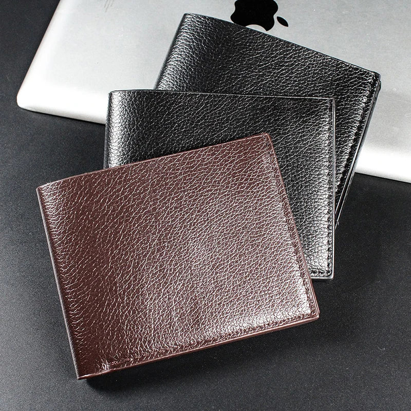 Men's Wallet Leather Men Wallets Premium Product  Artificial leather Wallets for Man Short Black Walet Portefeuille Homme