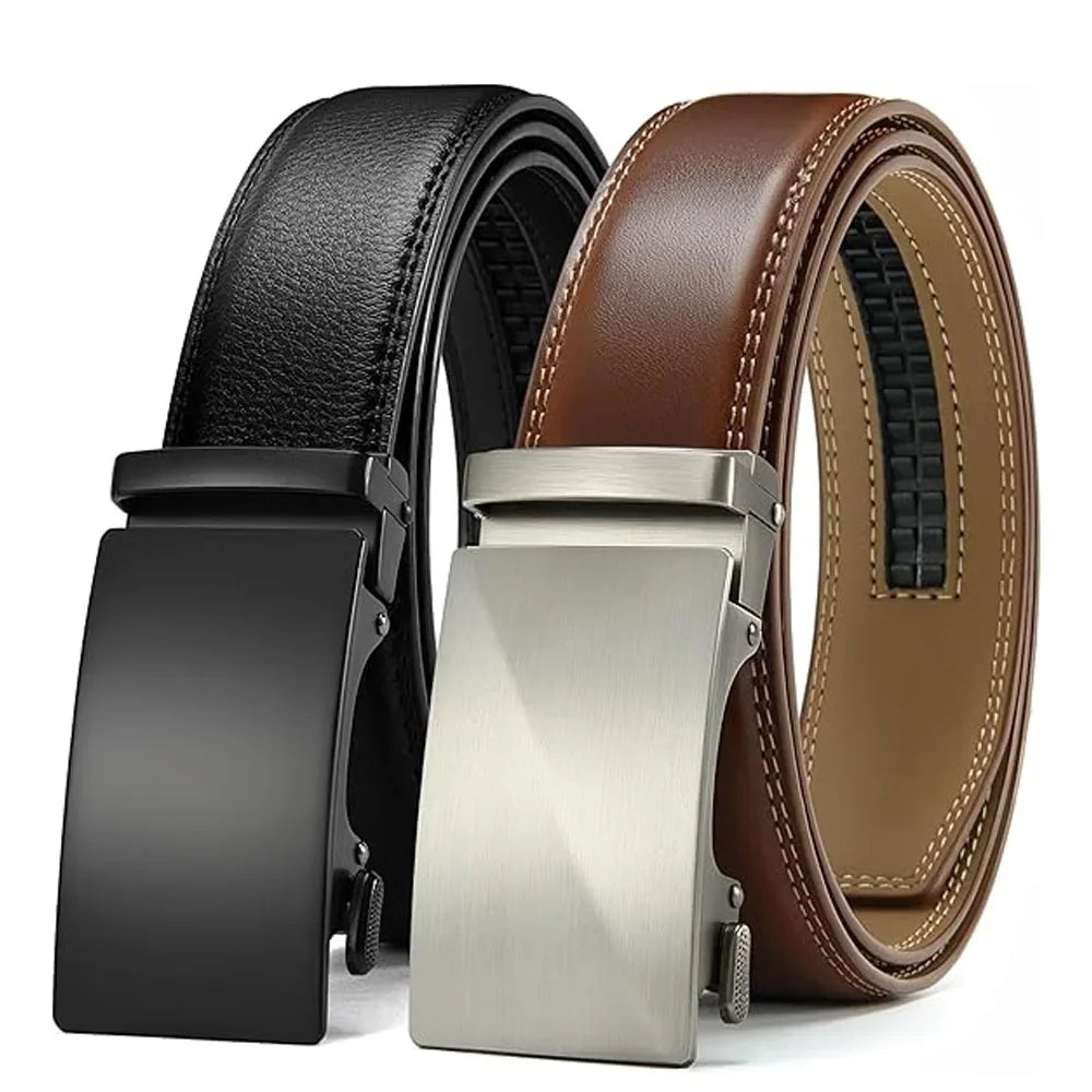 Automatic Buckle Men Belts Luxury Brand Belts For Men Leather Strap Casual Business For Men's Gifts Easy Style