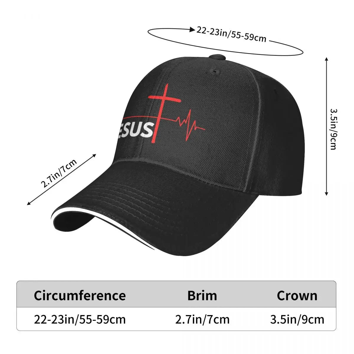 Jesus Saves Snapback Baseball Cap – Windproof Visor Hat for Men and Women