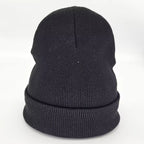 Embroidered Christian Ichthys (Jesus Fish) Knitted Beanie – Warm Winter Hat for Men and Women