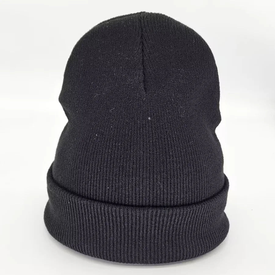 Embroidered Christian Ichthys (Jesus Fish) Knitted Beanie – Warm Winter Hat for Men and Women