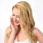 Retro Non-Slip Hair Bands for Women and Girls – Fishbone Twist Headband for Braids