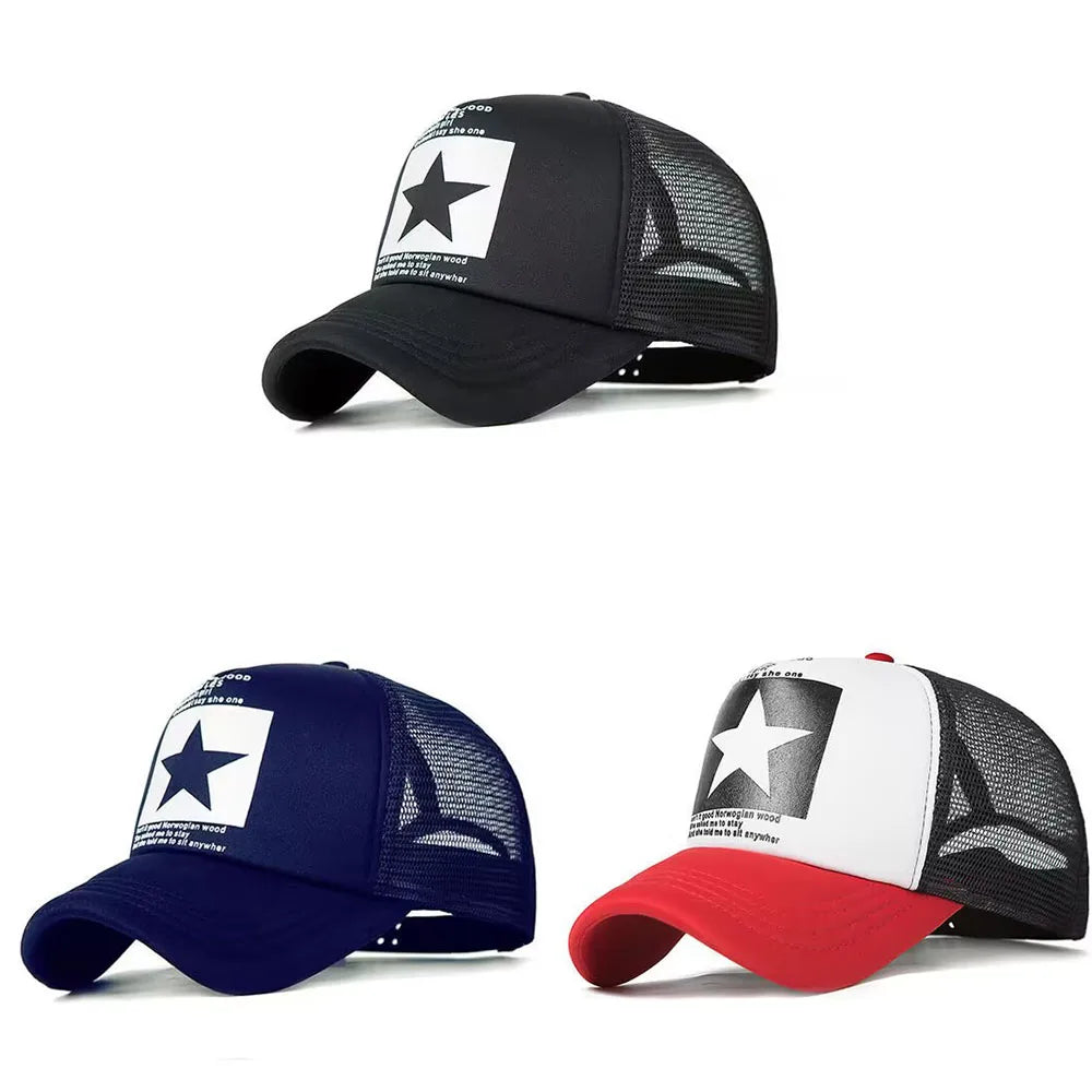 Unisex Spring Snapback Baseball Cap – Mesh Hip Hop Hat for Outdoor Casual Wear