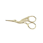 Retro Stainless Steel Tailor Scissors – Crane-Shaped Small Embroidery & Cross-Stitch Scissors for DIY Crafts and Home Use