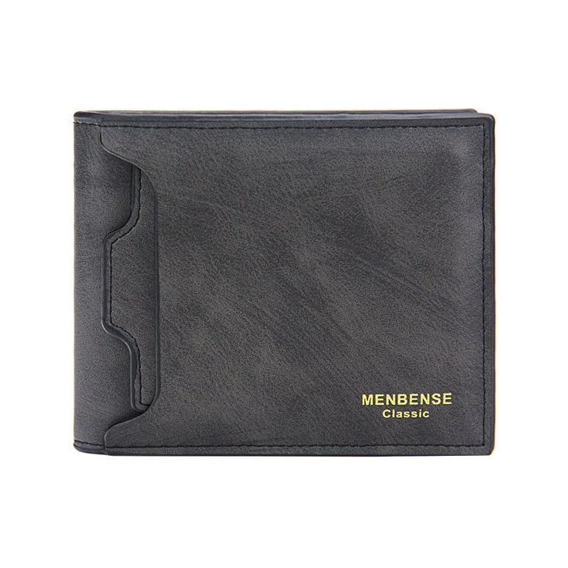 New Short Men Wallets High Quality Card Holder Casual  Male Purses Small Card Bag Photo Holder Men's Removable Card Slot