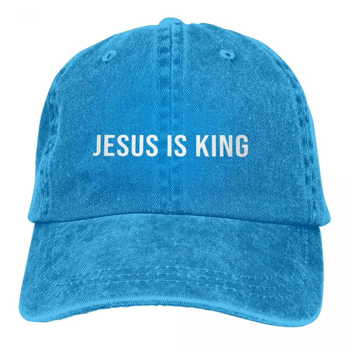 King Snapback Baseball Cap for Men and Women – Sun Visor Protection Hat with Jesus God Cross Design