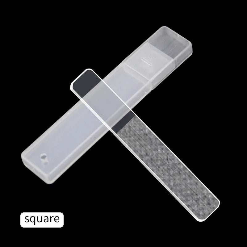 Crystal Glass Nail File – Fine Polishing Mini Nail Polisher for Manicure Care