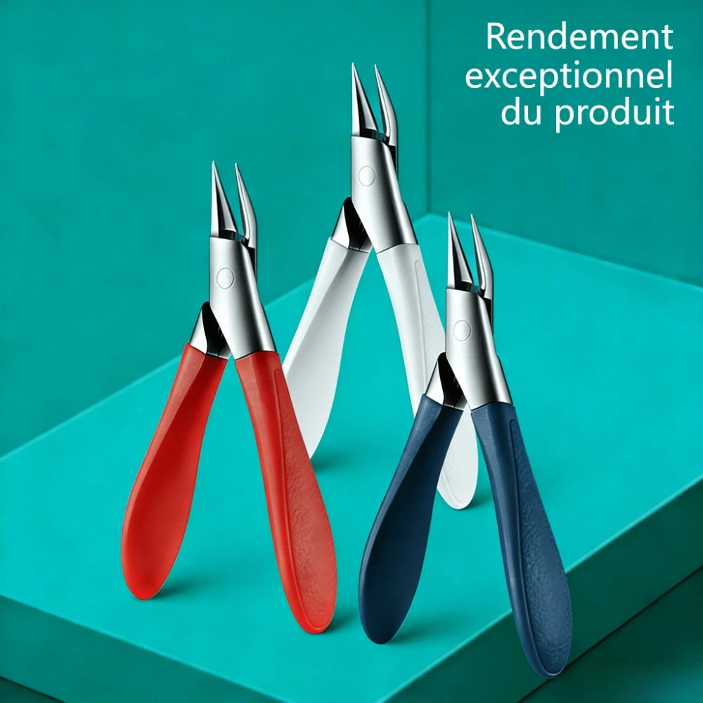 Professional Labor-Saving Nail Clippers Set 3Pcs Exfoliating Scissors Cuticle Cutter Pedicure Tool for Ingrown Toenails