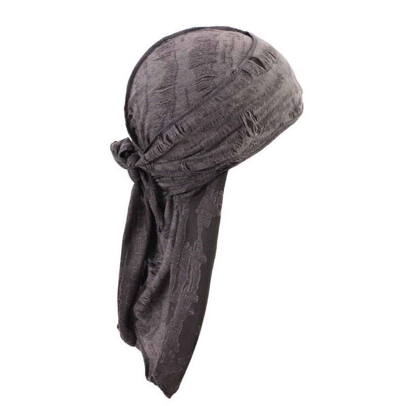 Unisex Jersey Durag Cap | Bandana Turban Headwear & Hair Accessory