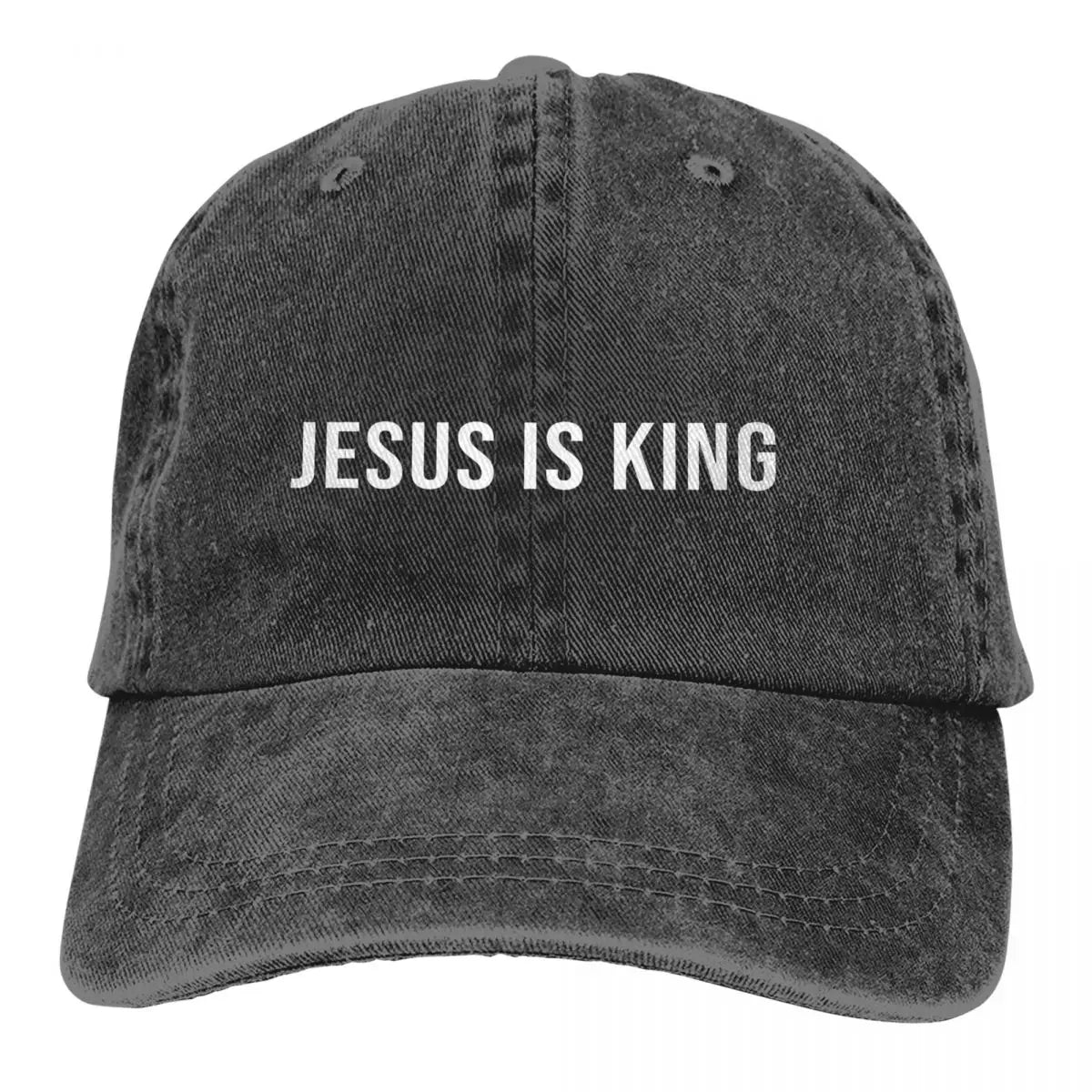 King Snapback Baseball Cap for Men and Women – Sun Visor Protection Hat with Jesus God Cross Design